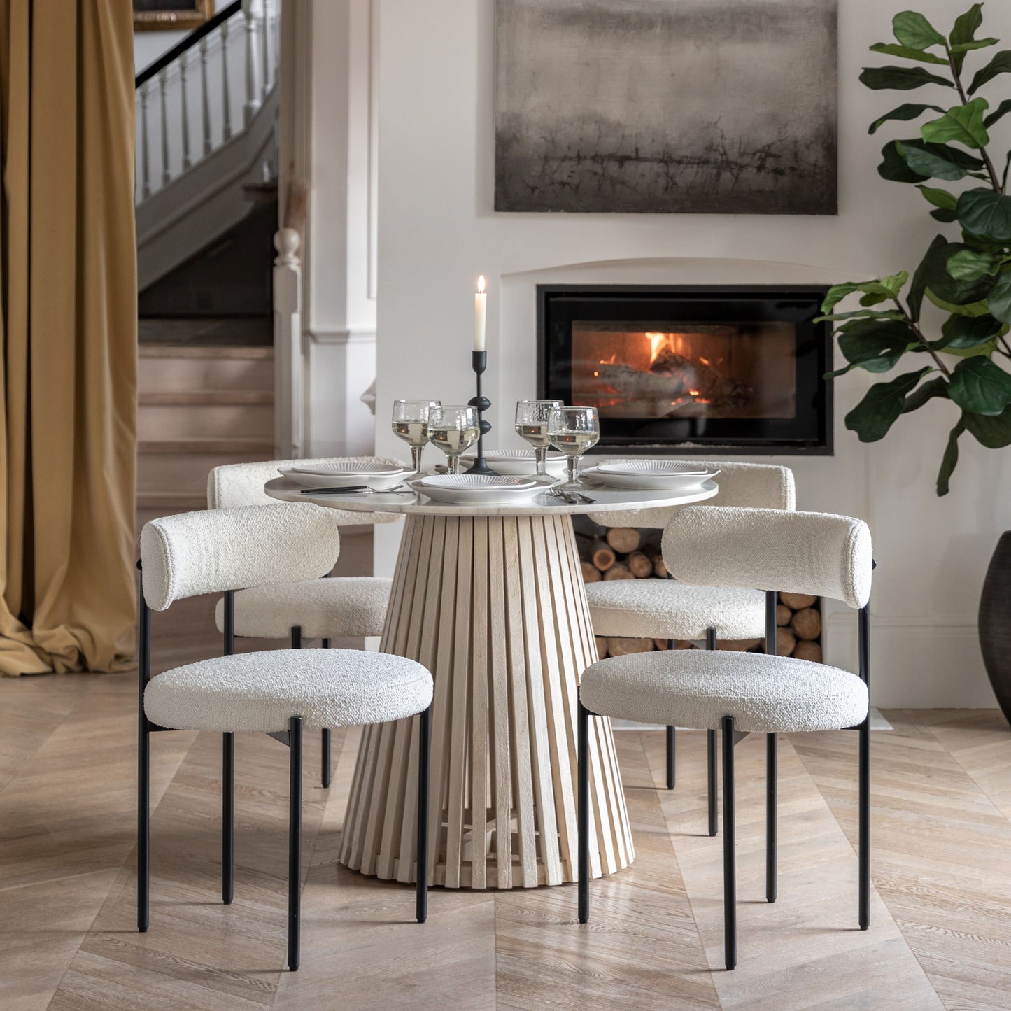 Vanilla Aveley Dining Chairs (Set of 2)