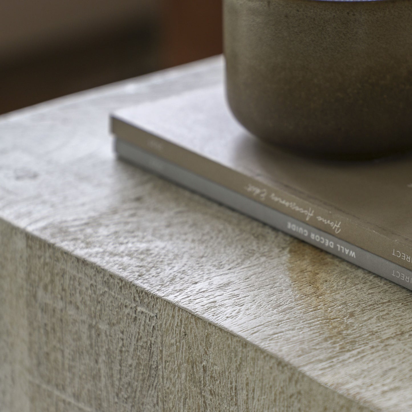 Whitewash Plinth Side table (PRE-ORDER)