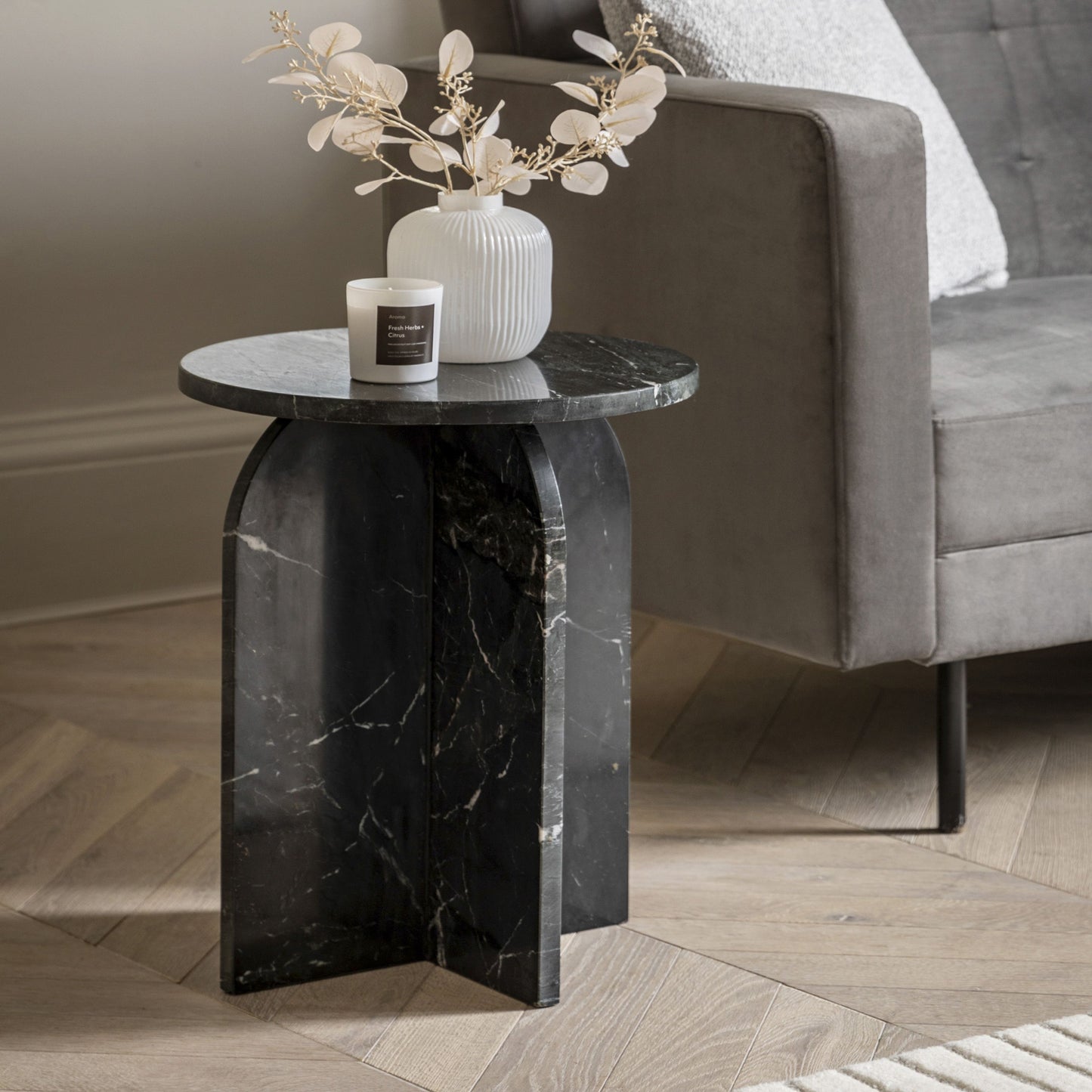 Black Amalfi Side Table