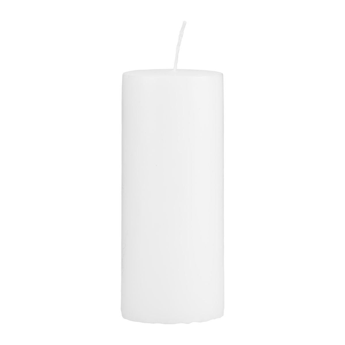 White Pillar Candle 15cm