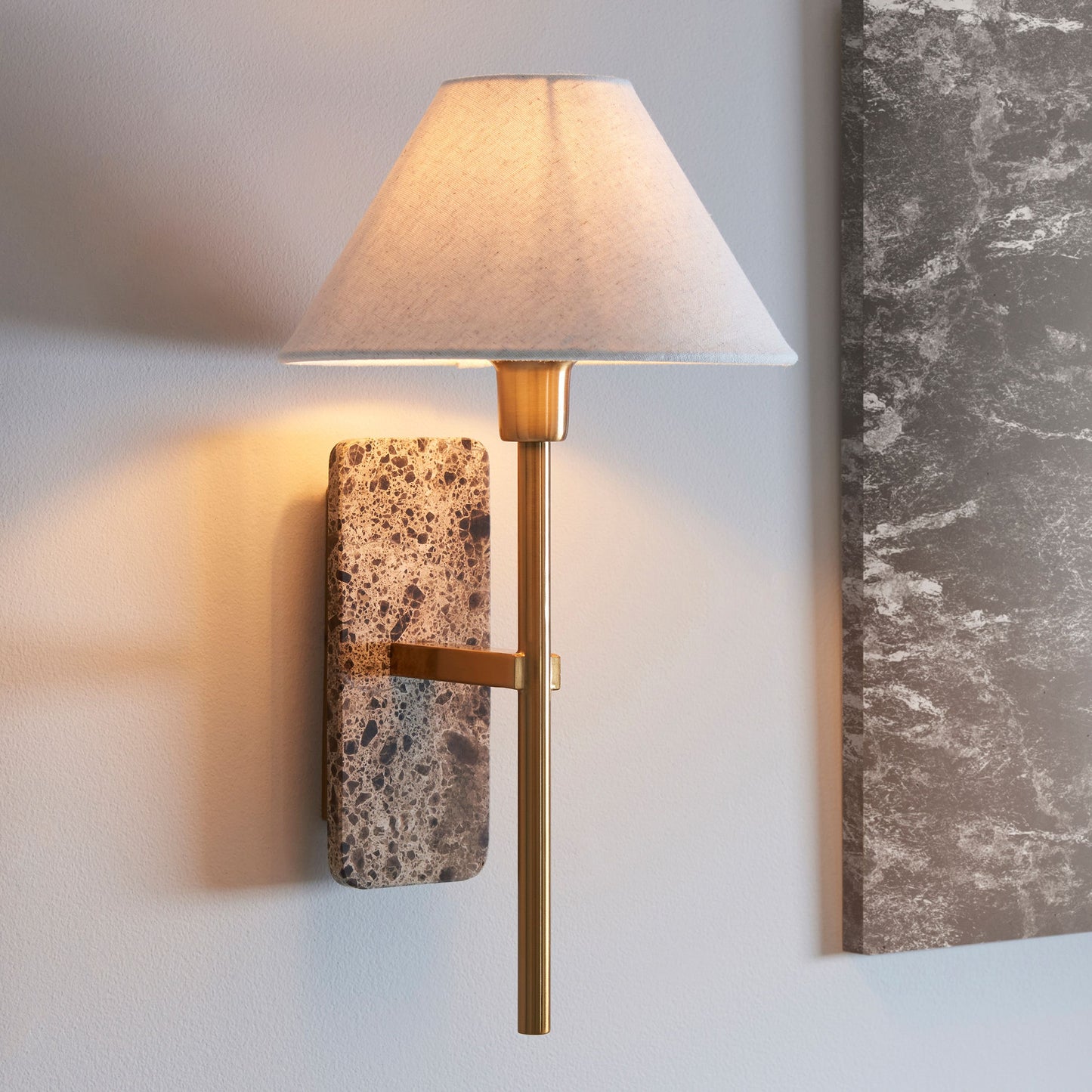 Faro Wall Light Dark Brown