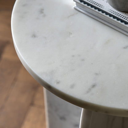 Amalfi Side Table White