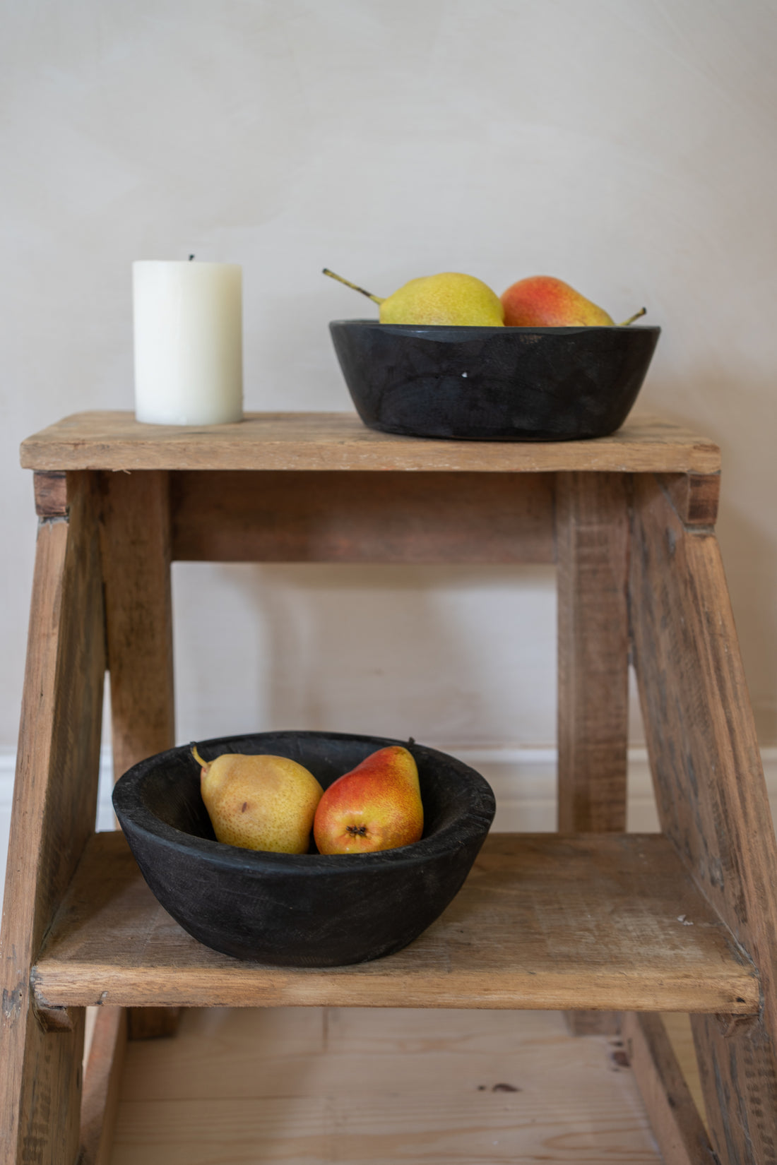 Vintage Wooden Bowl (Small)