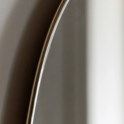 Highline Pebble Mirror Brass