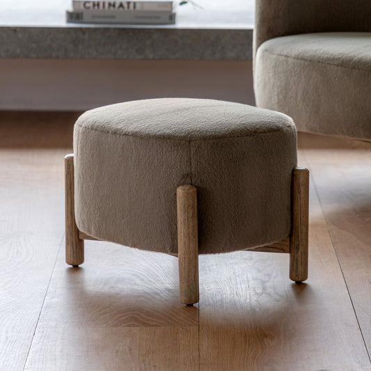 Tindon Footstool - Khaki