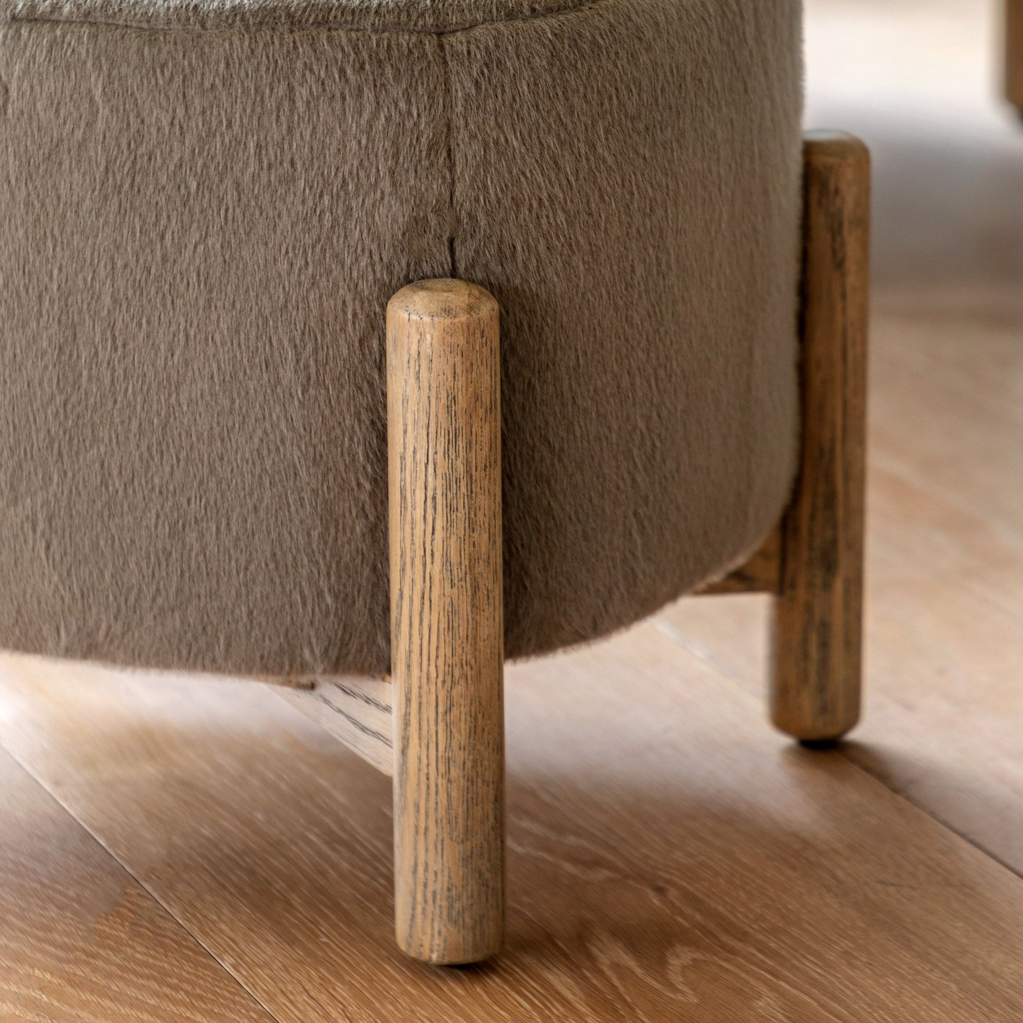 Tindon Footstool - Khaki