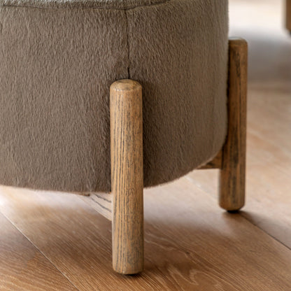 Tindon Footstool - Khaki