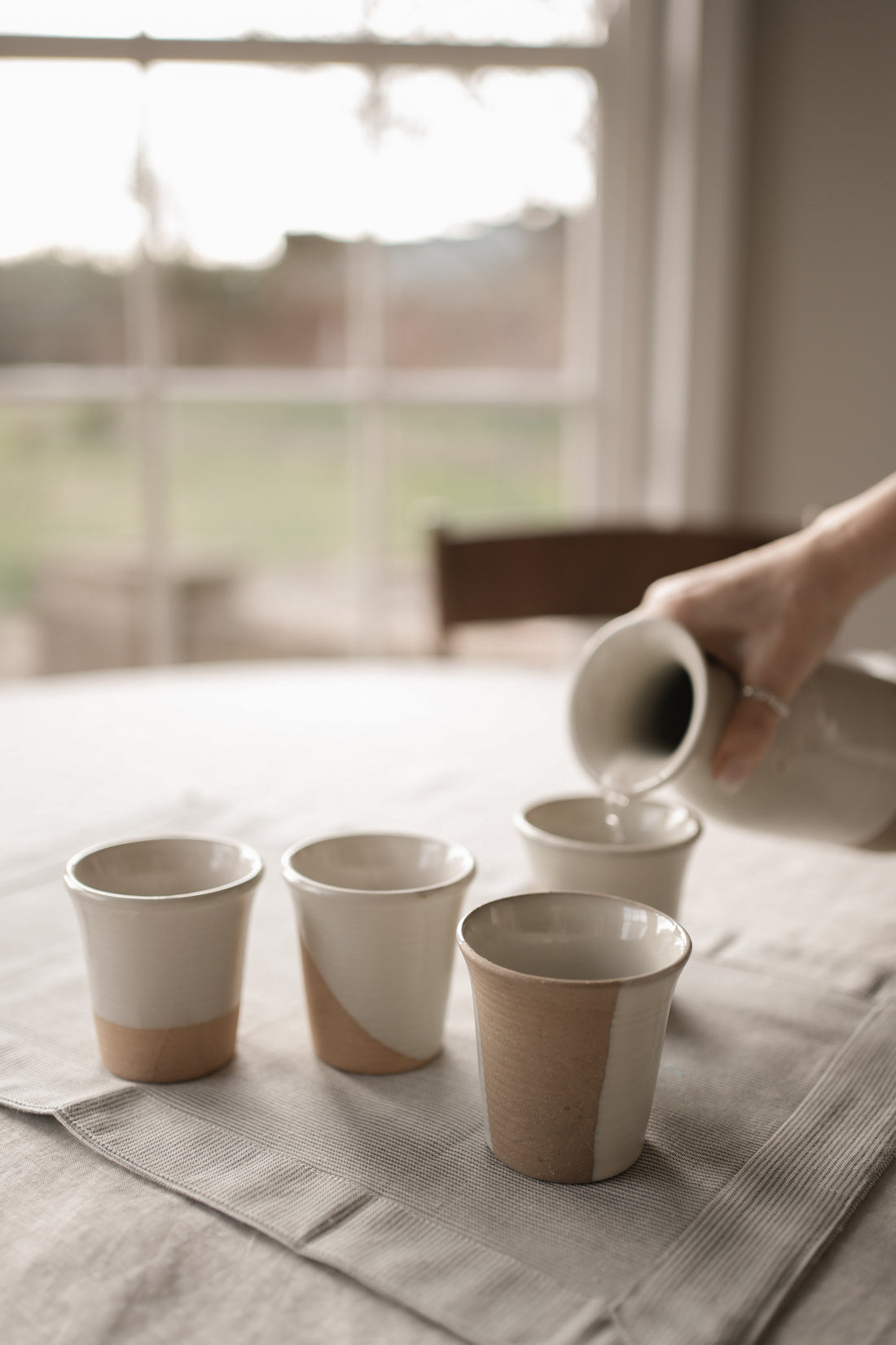 Stoneware Carafe Cup (Set of 4)