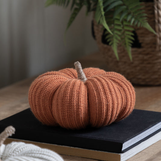 Knitted Pumpkin (Rust)