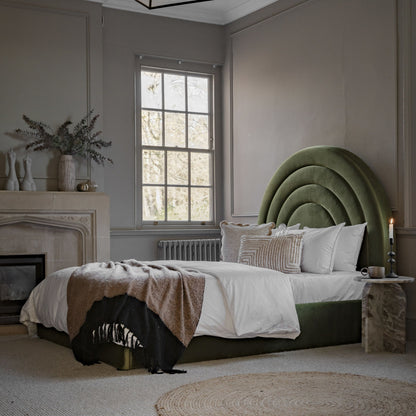 Arch Bedstead - Olive