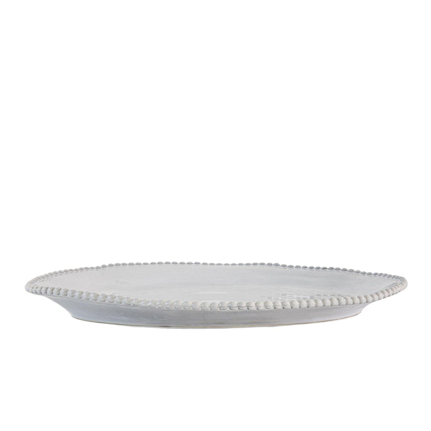 White Beaded Porcelain Platter